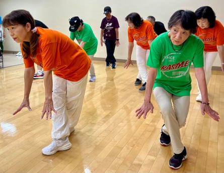 Members of Ara Style Senior breakdancing club.