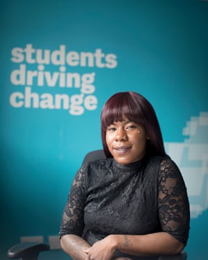 Shakira Martin, president of the NUS, at their headquarters in central London.