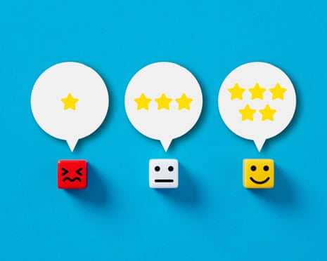 User experience or customer satisfaction concept.