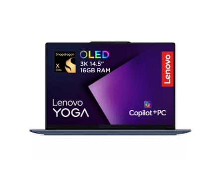 LENOVO Yoga Slim 7X 14” laptop, Copilot+ PC Snapdragon X Elite, 1 TB SSD, Cosmic Blue