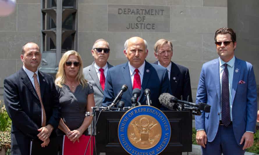 Republican representatives Louie Gohmert, Marjorie Taylor Greene, Matt Gaetz, Paul Gosar and others complained about the treatment of ‘January 6th prisoners’, 27 July 2021.