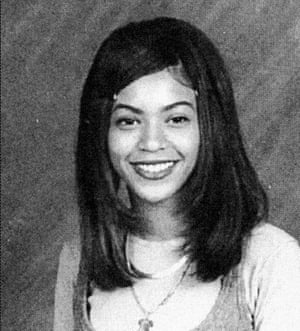 Beyonce Knowles as a freshman at the Houston School for the Performing and Visual Arts in Texas in 1996.