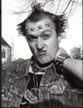 Adrian Edmondson as Vyvyan in the TV comedy series The Young Ones.