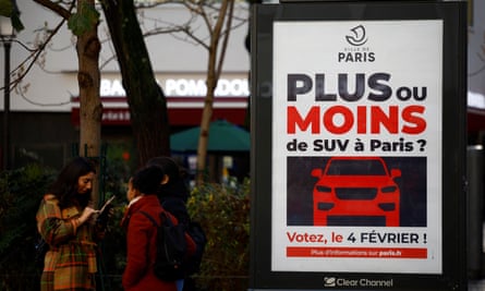 Poster: ‘More or fewer SUV cars in Paris?’ 