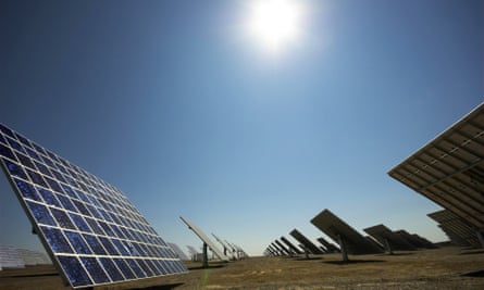 The solar power plant at Moura, Portugal, produces 45 MW of electricity each year, powering 30,000 homes
