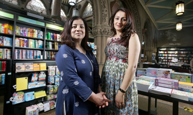 Irna Qureshi (left) and Symia Aslam of Bradford literature festival.