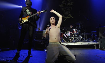 Fat White Family performing at the Coronet, London, March 2016