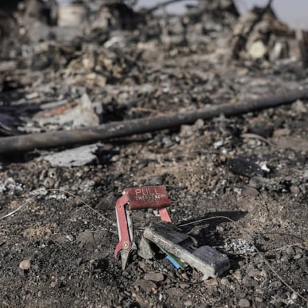 Debris from the site outside the city of Shahreza in Iran
