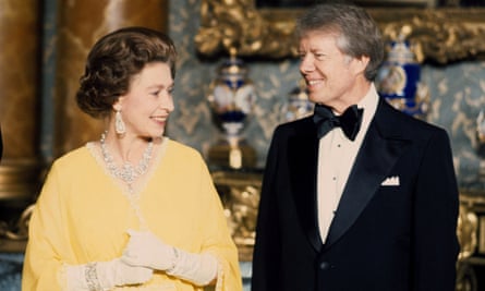 The Queen and Jimmy Carter in 1977.