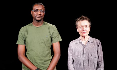Mohammed el Gharani with Laurie Anderson