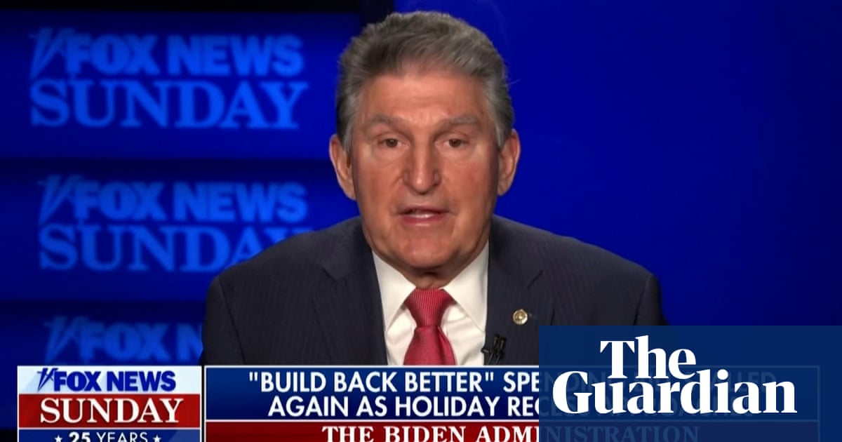 Joe Manchin says he ‘cannot get there’ on Build Back Better bill – video