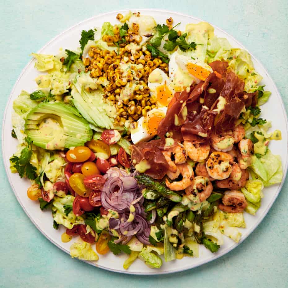 Yotam Ottolenghi’s cobb salad with mango and lime dressing.