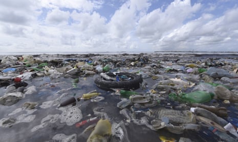 Waste plastics near Dakar … by 2050 there will be more plastic in the sea than fish.