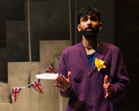Isolated … Taraash Mehrotra as Nikhil in I Dream of Theresa May at Tara theatre.
