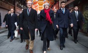 Theresa May and her husband Philip visiting Shanghai as part of a trade mission to China in February.