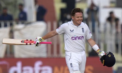 Ollie Pope scores the third England century of an incredible first day of the test.