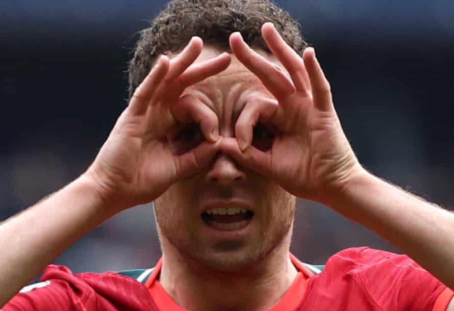 Manchester City v Liverpool: Premier League – live! | Premier League 4 Jota celebrates scoring.