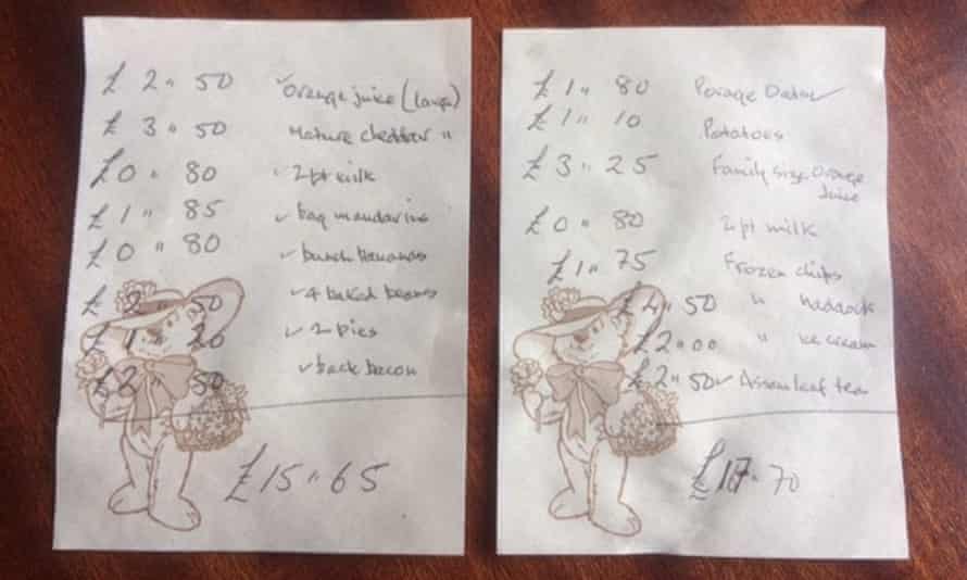 Shopping lists