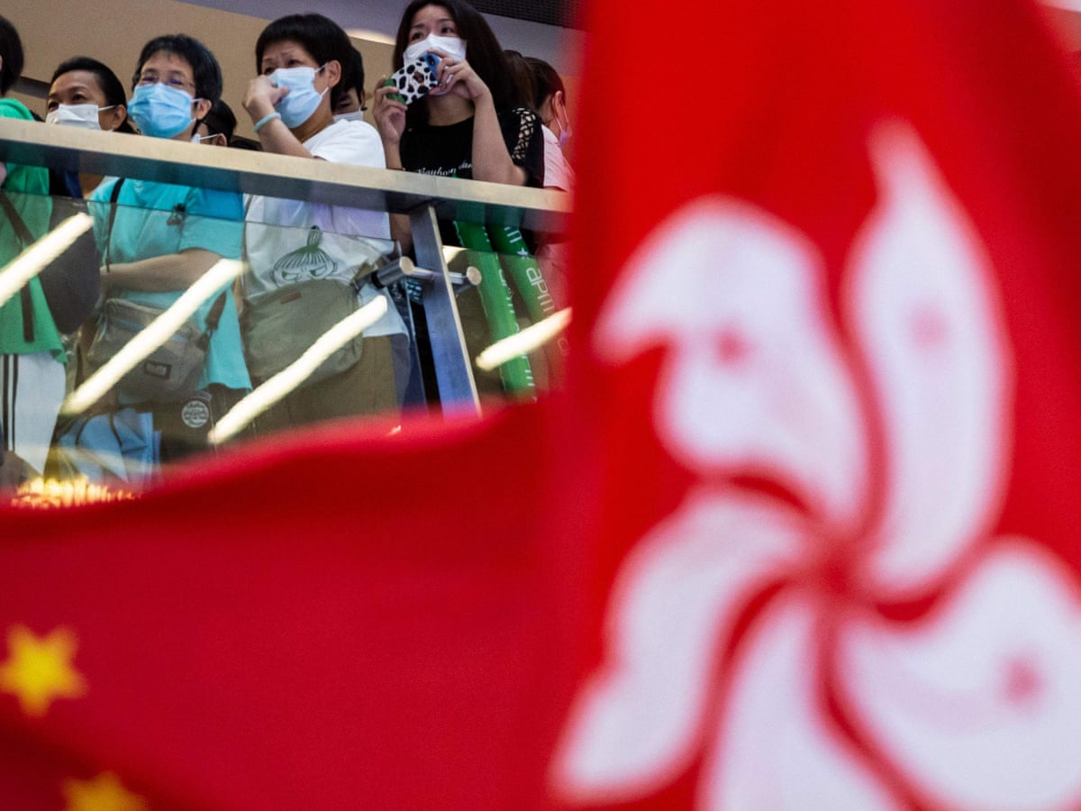 Hong Kong man arrested for allegedly booing Chinese anthem while watching Olympics | Hong Kong | The Guardian