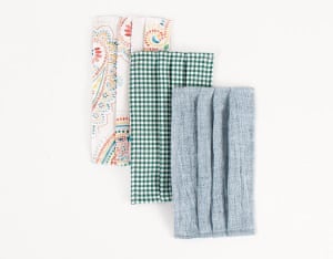 Three pack summer print masks