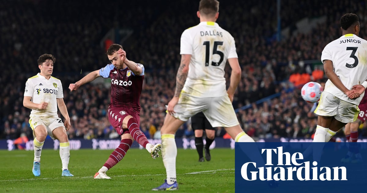Aston Villa’s Calum Chambers delivers hammer blow to flailing Leeds