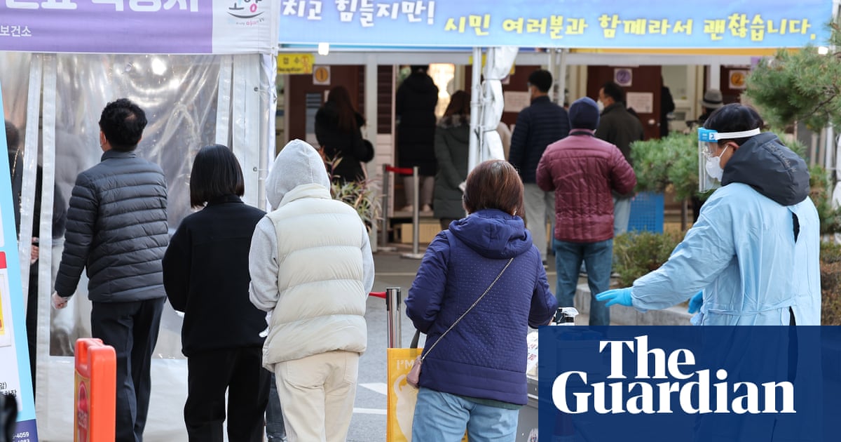 South Korea Covid cases hit daily record as pressure on hospitals rises | South Korea | The Guardian