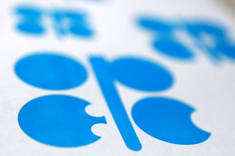 A photo of the Opec logo.