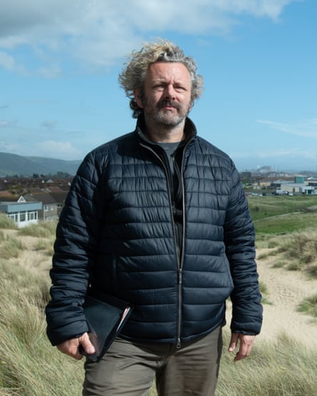 Michael Sheen outside Port Talbot.