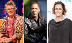 Prue Leith, Lemn Sissay and Alison Moyet