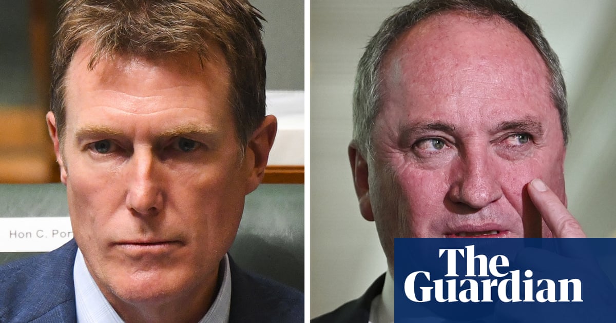Barnaby Joyce says some of Christian Porter’s colleagues want his ‘head on a plate’