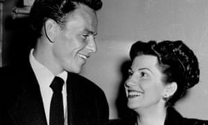 Frank and Nancy Sinatra leave a Hollywood nightclub in 1946.
