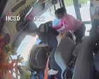 Children stop school bus on Mississippi highway after driver passes out – video