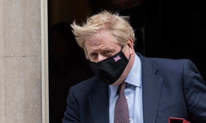 Boris Johnson leaves Downing Street on 26 May.