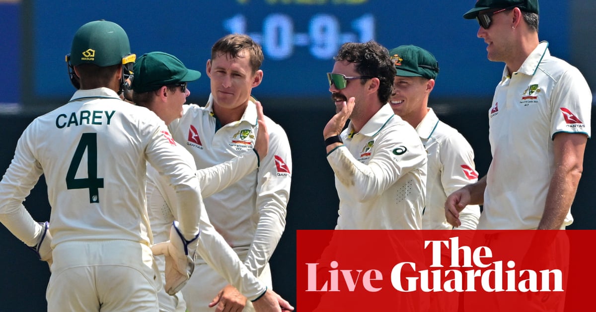 Sri Lanka v Australia: second men’s cricket Test, day one – as it happened