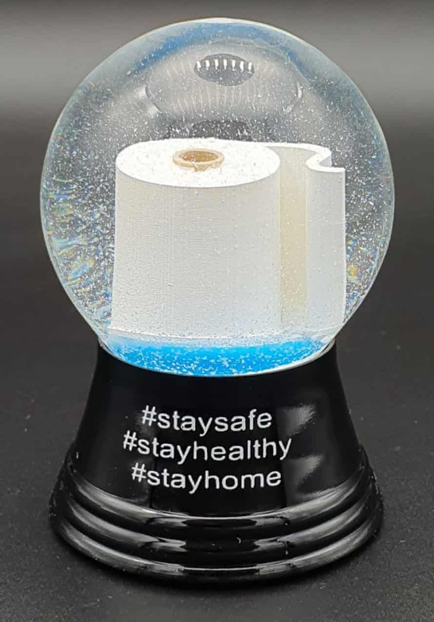 Corona snow globe