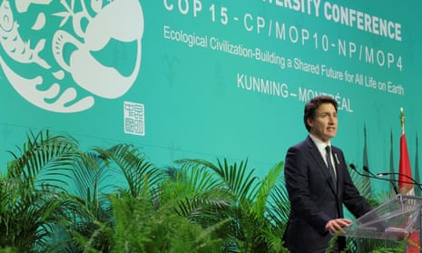Canada's Prime Minister Justin Trudeau delivers a speech during the opening of COP15, the two-week U.N. biodiversity summit, in Montreal, Quebec, Canada December 6, 2022.