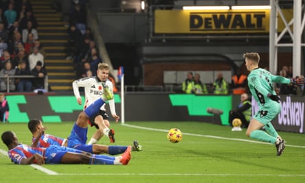 Emile Smith Rowe thought he had scored a second in the 51st minute only for it to be ruled out for offside.
