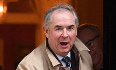 Geoffrey Cox leaves a Cabinet meeting at 10 Downing Street, London, in February 2020. 