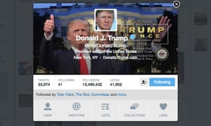 Trump’s Twitter bio