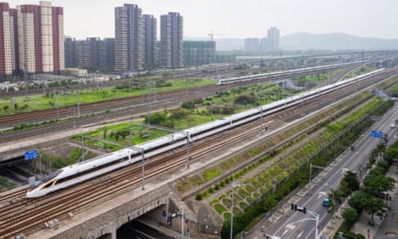 The Beijing-Shanghai bullet train passes through Nanjing.