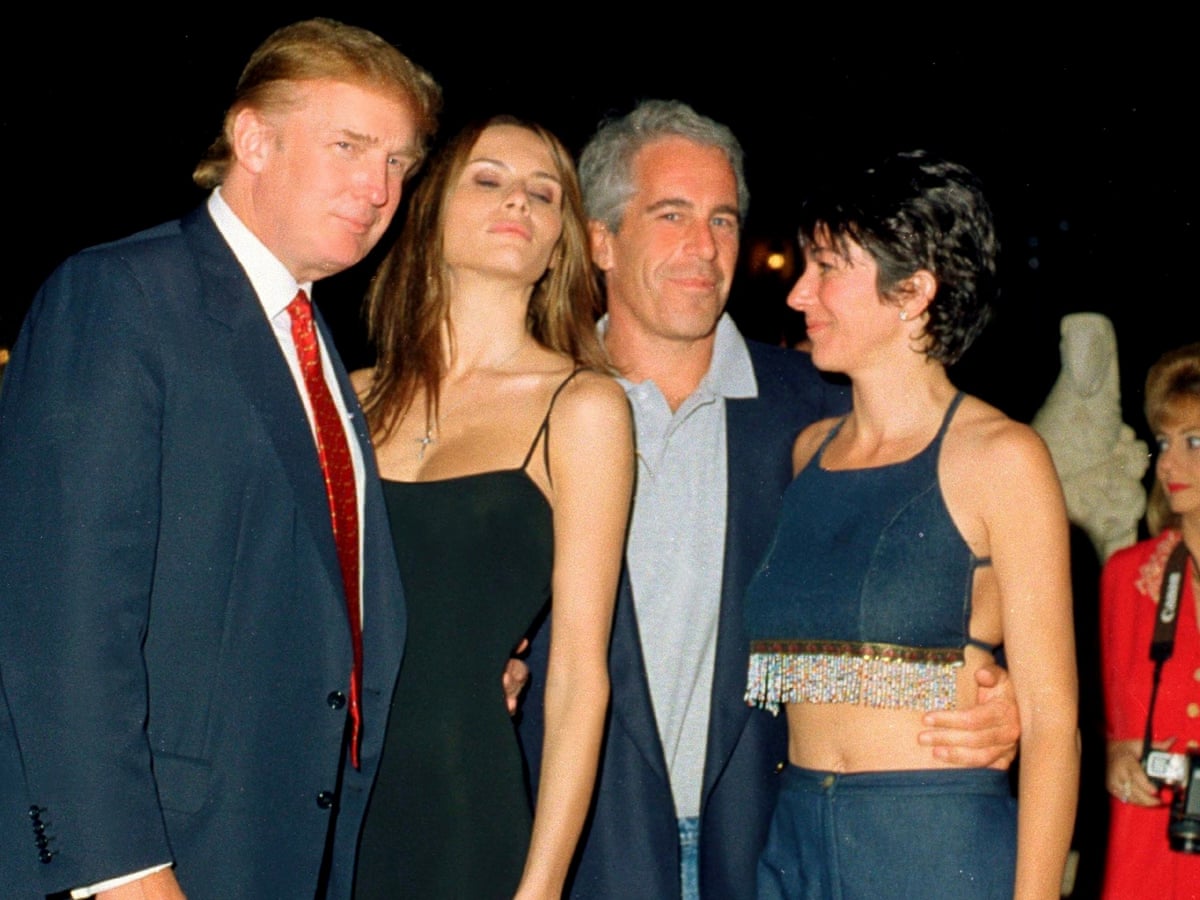 Fox News Apologises For Cropping Trump Out Of Epstein And Maxwell Photo Fox News The Guardian