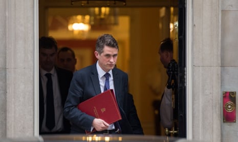Gavin Williamson emerges from No 10