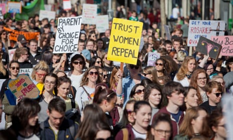 Thousands joined the March for Choice in Dublin on Saturday. 