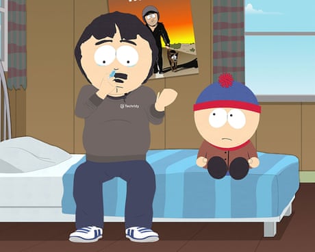 Randy and Stan Marsh in the South Park episode Sickofancy.