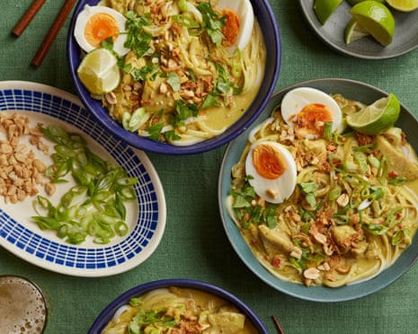 Ravinder Bhogal's khao swe (Burmese noodle soup).
