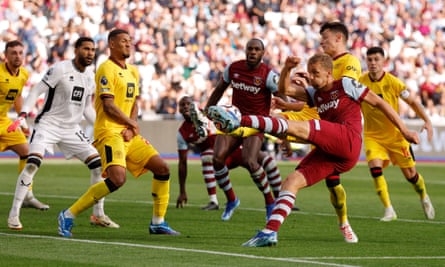 Tomas Soucek is in fine form in a new-look West Ham midfield.