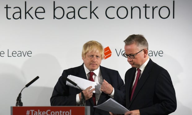 Arch-Brexiteers Boris Johnson and Michael Gove.