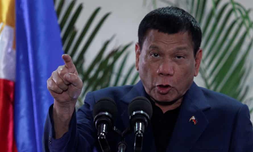 Philippine President Rodrigo Dutertehas said he would ‘be happy to slaughter’ three million Filipino drug users and peddlers.