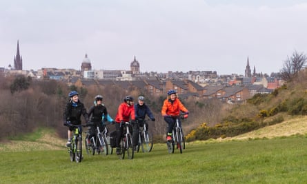 A Natural Britain experience includes exploring Edinburgh by bike