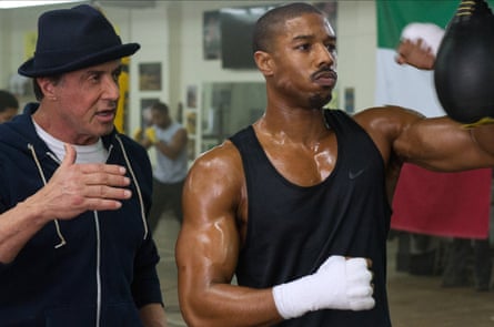 Sylvester Stallone and Michael B Jordan in Creed